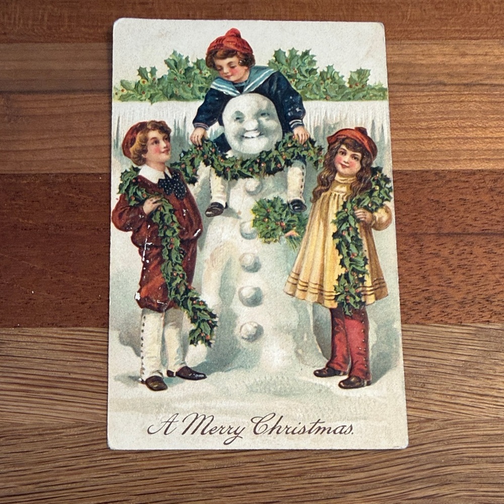 Vintage Christmas German Postcard